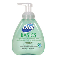 Dial® Professional Basics Hypoallergenic Foaming Hand Wash, Honeysuckle, 15.2 oz, 4/Carton Foam Soap - Office Ready