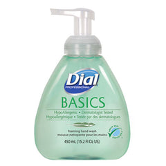 Dial® Professional Basics Hypoallergenic Foaming Hand Wash, Honeysuckle, 15.2 oz, 4/Carton