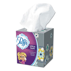 Puffs® Ultra Soft™ Facial Tissue, 2-Ply, White, 56 Sheets/Box, 24 Boxes/Carton