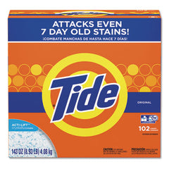 Tide® Powder Laundry Detergent, Original Scent, 143 oz Box, 2/Carton