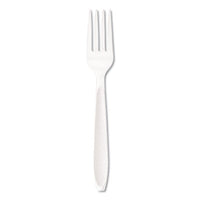 Dart® Impress™ Heavyweight Full-Length Polystyrene Cutlery, Fork, White, 1000/Carton Utensils-Disposable Fork - Office Ready