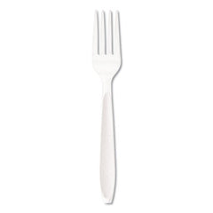 Dart® Impress™ Heavyweight Full-Length Polystyrene Cutlery, Fork, White, 1000/Carton