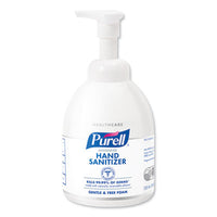 PURELL® Advanced Green Certified Instant Hand Sanitizer Foam, 535 ml Bottle, Unscented Hand Sanitizer Pump Bottles, Foam - Office Ready