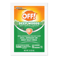 OFF!® Deep Woods Towelette, 12/Box, 12 Boxes/Carton Insecticides-Insect Repellent - Office Ready