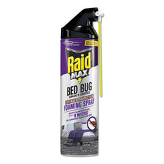 Raid® Max Foaming Crack & Crevice Bed Bug Killer, 17.5 oz Aerosol Spray, 6/Carton