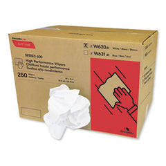 Cascades PRO Tuff-Job® Spunlace Towels, White, Crumple Pack, 14.38 x 14, 250/Carton