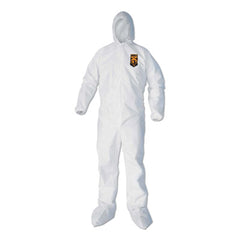 KleenGuard™ A40 Zipper Front Liquid and Particle Protection Coveralls, Ankle, Hood and Boot Coveralls, 2X-Large, White, 25/Carton