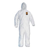 KleenGuard™ A30 Elastic-Back Zipper Front Coveralls, 2X-Large, White, 25/Carton Apparel-Coverall - Office Ready