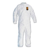 KleenGuard™ A30 Elastic-Back Zipper Front Coveralls, White, X-Large, 25/Carton Apparel-Coverall - Office Ready