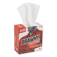 Brawny® Professional Medium Duty Premium DRC Wipers, 9 1/4 x 16 3/8, White, 90/Box