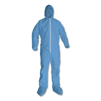 KleenGuard™ A65 Zipper Front Flame Resistant Coveralls, Elastic Wrist and Ankles, 2X-Large,Blue,  25/Carton Apparel-Coverall - Office Ready