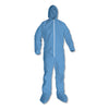 KleenGuard™ A65 Zipper Front Flame Resistant Coveralls, Elastic Wrist and Ankles, 2X-Large,Blue,  25/Carton Apparel-Coverall - Office Ready