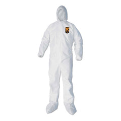 KleenGuard™ A40 Zipper Front Liquid and Particle Protection Coveralls, Ankle, Hood and Boot Coveralls, 3X-Large, White, 25/Carton