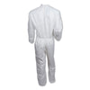 KleenGuard™ A30 Elastic-Back Zipper Front Coveralls, 2X-Large, White, 25/Carton Apparel-Coverall - Office Ready