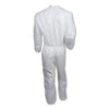 KleenGuard™ A30 Elastic-Back Zipper Front Coveralls, White, X-Large, 25/Carton Apparel-Coverall - Office Ready