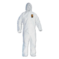 KleenGuard™ A40 Zipper Front Liquid and Particle Protection Coveralls, Large, White, 25/Carton