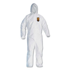 KleenGuard™ A20 Breathable Particle Protection Coveralls, Cuff and Ankles Hooded Coveralls, 4X-Large, White, 20/Carton
