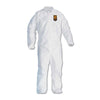 KleenGuard™ A30 Elastic-Back Zipper Front Coveralls, 2X-Large, White, 25/Carton Apparel-Coverall - Office Ready