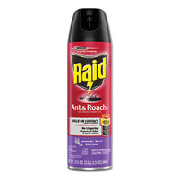 Raid® Ant & Roach Killer, 17.5 oz Aerosol, Lavendar Insecticides-Insect Killer Aerosol Spray - Office Ready