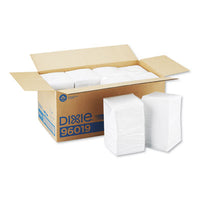 Georgia Pacific® Professional BevNap® Beverage Napkins, Single-Ply, 9 1/2 x 9 1/2, White, 4000/Carton Napkins-Beverage/Cocktail - Office Ready