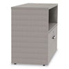 Linea Italia® Urban Series Low File Cabinet Credenza, Bottom Pedestal, 35.25w x 15.25d x 23.75h, Ash Credenza Desk Shells - Office Ready