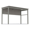 Linea Italia® Urban Series Desk Workstation, 47.25" x 23.75" x 29.5", Ash Desk Tables - Office Ready