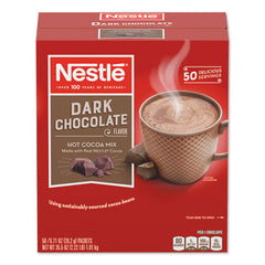 Nestlé® Hot Cocoa Mix, Dark Chocolate, 0.71 oz, 50/Box