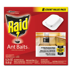 Raid® Ant Baits, 0.24 oz, 8/Box, 12 Boxes/Carton