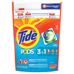 Tide® PODS™, Laundry Detergent, Clean Breeze, 35/Pack, 4 Pack/Carton