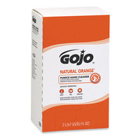 GOJO® NATURAL ORANGE™ Pumice Hand Cleaner Refill, Citrus Scent, 2,000mL, 4/Carton Personal Soaps-Liquid Refill, Pumice/Scrubber - Office Ready