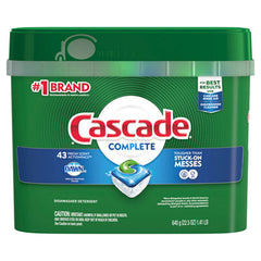 Cascade® ActionPacs®, Fresh Scent, 22.5 oz Tub, 43/Tub, 6 Tubs/Carton