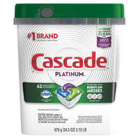 Cascade® ActionPacs®, Fresh Scent, 34.5 oz Bag, 62 Packs/Bag Cleaners & Detergents-Automatic Dishwasher Detergent - Office Ready