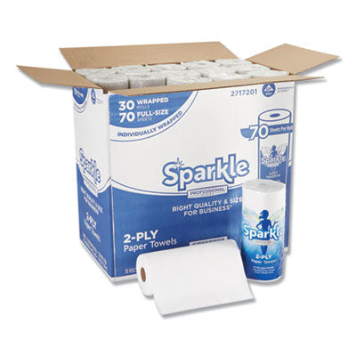 Georgia Pacific® Professional Sparkle ps® Premium Perforated Paper Kitchen Towel Roll, 2-Ply, 11x8 4/5, White,70 Sheets,30 Rolls/Ct Towels & Wipes-Perforated Paper Towel Roll - Office Ready