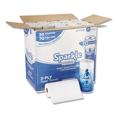 Georgia Pacific® Professional Sparkle ps® Premium Perforated Paper Kitchen Towel Roll, 2-Ply, 11x8 4/5, White,70 Sheets,30 Rolls/Ct