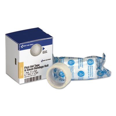 First Aid Only™ SmartCompliance First Aid Tape/Gauze Roll Combo, 0.5