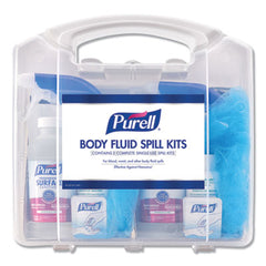 PURELL® Body Fluid Spill Kit, 4.5" x 11.88" x 11.5", One Clamshell Case with 2 Single Use Refills/Carton