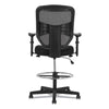 HON® Prominent™ High-Back Task Stool, Supports Up to 250 lb, 21" to 28.1" Seat Height, Black Drafting & Task Stools - Office Ready