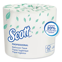 Scott® Essential Standard Roll Bathroom Tissue, Septic Safe, 2-Ply, White, 550 Sheets/Roll Tissues-Bath Regular Roll - Office Ready