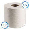 Scott® Essential Standard Roll Bathroom Tissue, Septic Safe, 2-Ply, White, 550 Sheets/Roll, 80/Carton Tissues-Bath Regular Roll - Office Ready