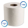 Scott® Essential Standard Roll Bathroom Tissue, Septic Safe, 1-Ply, White, 1210 Sheets/Roll, 80 Rolls/Carton Tissues-Bath Regular Roll - Office Ready