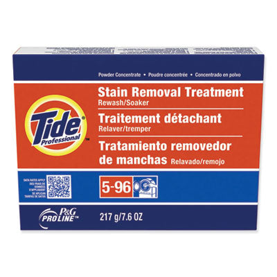 Tide® Professional™ Stain Removal Treatment Powder, 7.6 oz Box, 14/Carton Cleaners & Detergents-Laundry Pretreatment - Office Ready