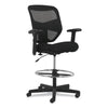 HON® Prominent™ High-Back Task Stool, Supports Up to 250 lb, 21" to 28.1" Seat Height, Black Drafting & Task Stools - Office Ready