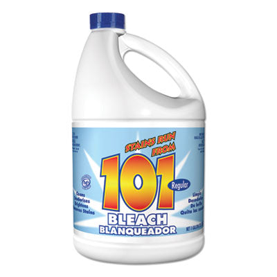 101 Regular Cleaning Low Strength Bleach, 1 gal Bottle, 6/Carton Cleaners & Detergents-Bleach - Office Ready