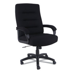 Alera® Kësson Series High-Back Office Chair, Supports Up to 300 lb, 19.21" to 22.7" Seat Height, Black