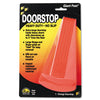 Master Caster® Giant Foot® Doorstop, No-Slip Rubber Wedge, 3.5w x 6.75d x 2h, Safety Orange Door Hardware-Wedge Doorstop - Office Ready