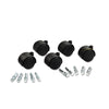 Master Caster® Deluxe Casters, Nylon, B and K Stems, 110 lbs/Caster, 5/Set Casters & Glides-Office Furniture Casters - Office Ready