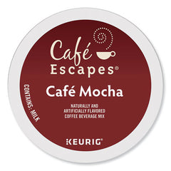 Café Escapes® Café Mocha K-Cups®, 24/Box, 96/Carton