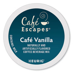 Café Escapes® Café Vanilla K-Cups®, 24/Box