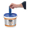 GOJO?« FAST TOWELS?« Hand Cleaning Towels, 7.75 x 11, Fresh Citrus, Blue, 130/Bucket, 4 Buckets/Carton Hand/Body Wet Wipes - Office Ready