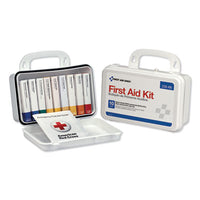 First Aid Only™ ANSI-Compliant First Aid Kit, 64 Pieces, Plastic Case Personal/Vehicle First Aid Kits - Office Ready
